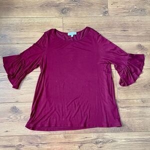 Nice Isla Maude burgundy top - M